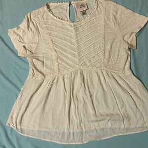Women’s cream color blouse Knox Rose size medium